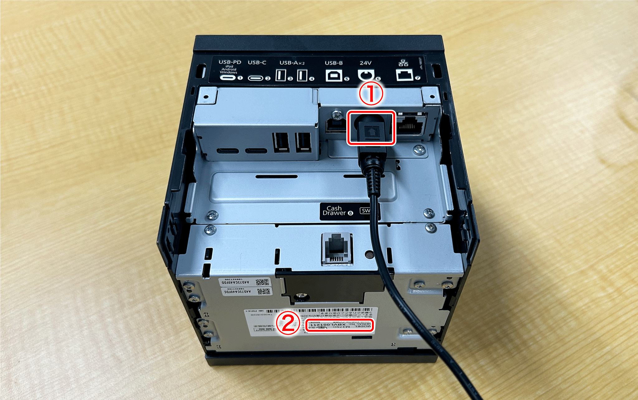 レシートプリンター wi-fi オファー つなぎ方