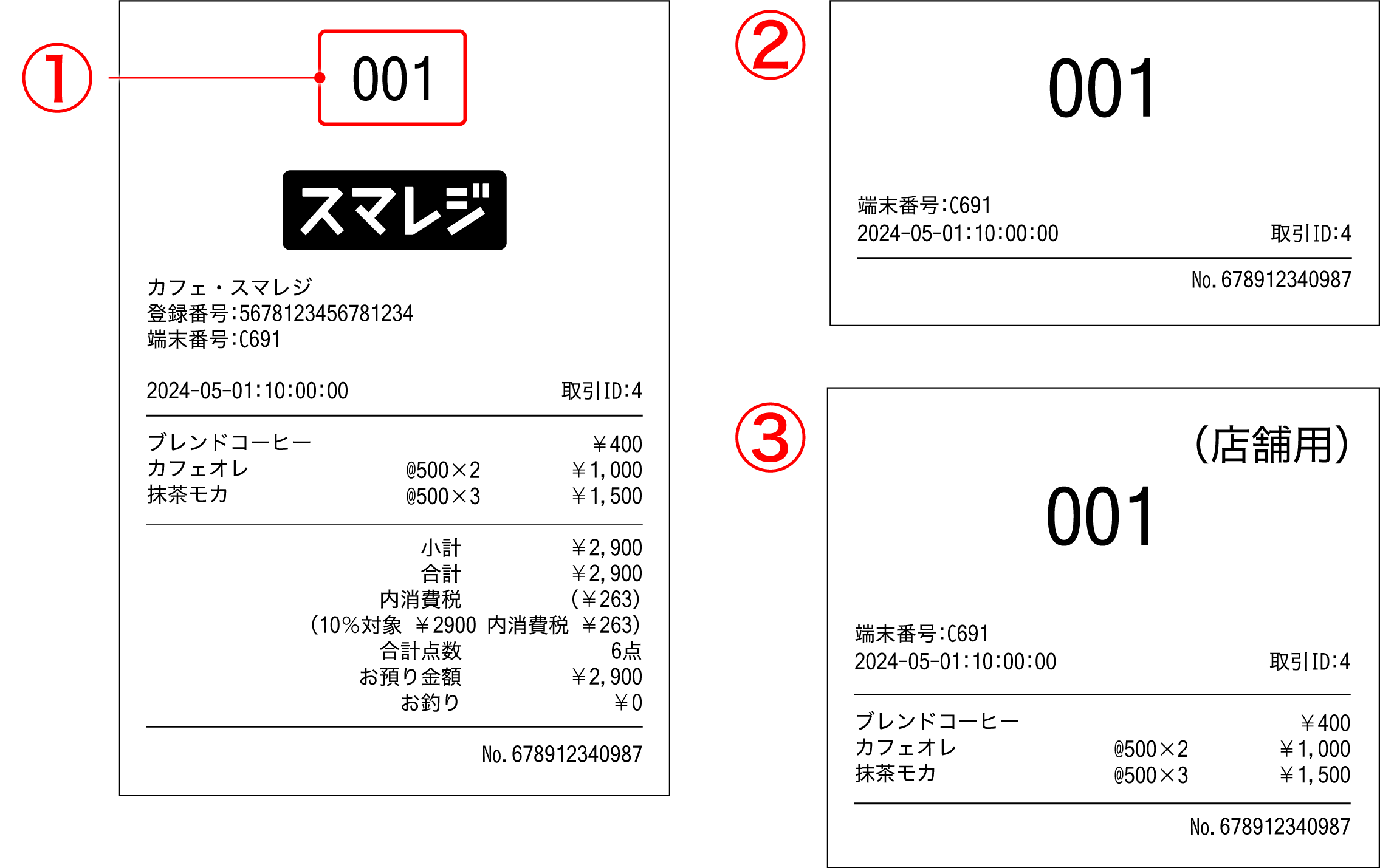 引換券（出力イメージ） – スマレジ・ヘルプ