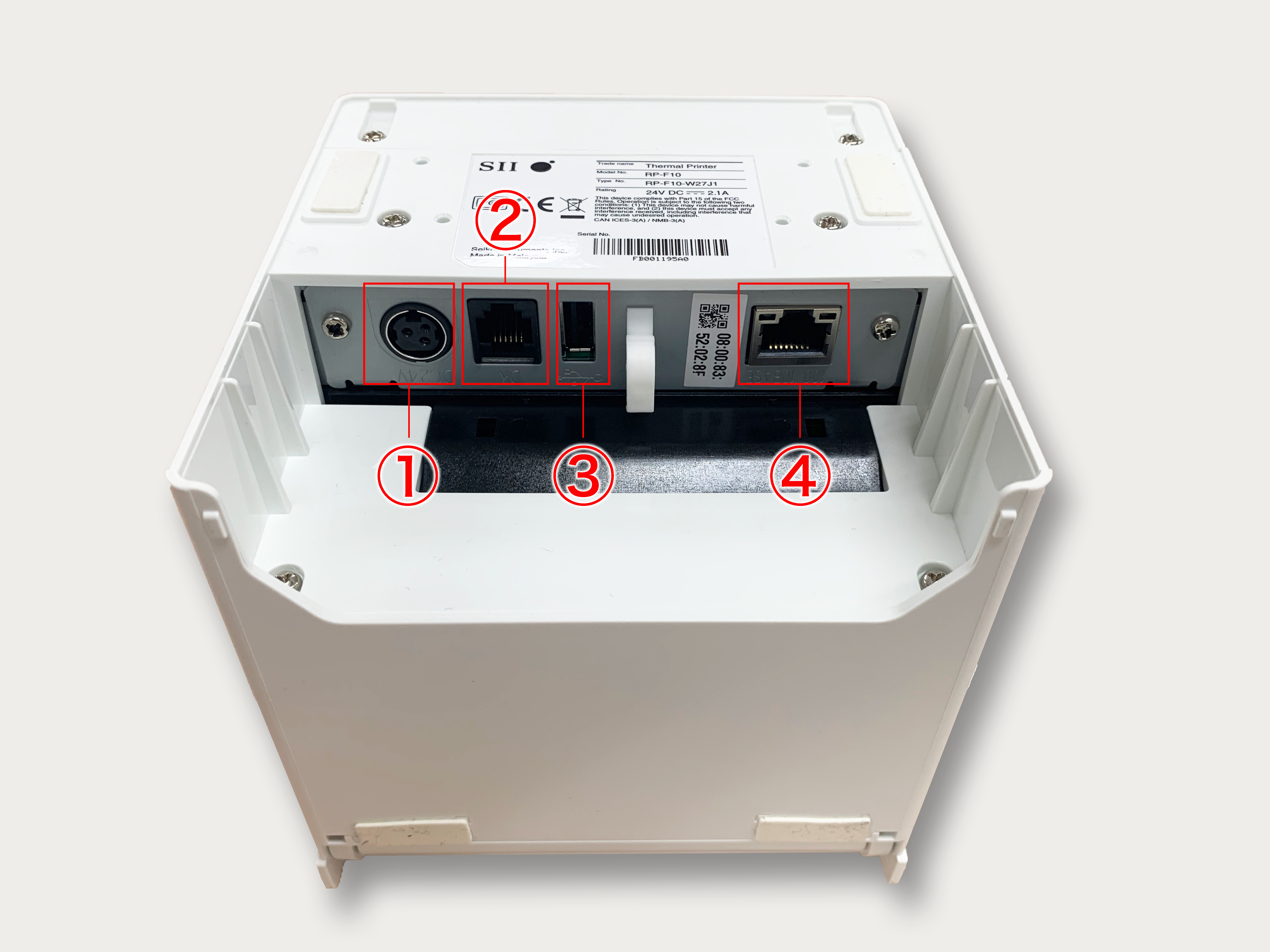 セイコーインスツル 据え置き型感熱式プリンター RP-F10シリーズ RP-F10-W27J1-4 Bluetooth接続 MFi認定 ホワイト - 4